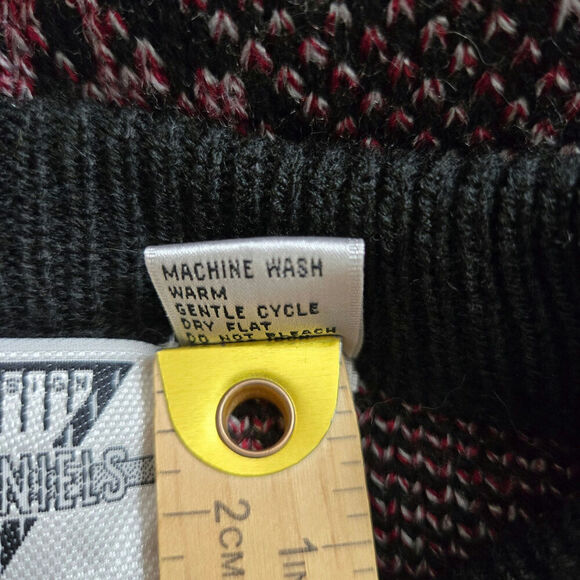 Marc Daniels Vintage 90s Patchwork Sweater Size M Eclectic Grandpa Fairy Grunge - Picture 9 of 11